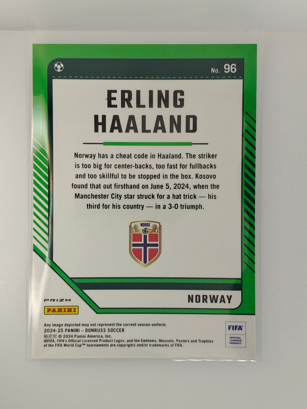 Erling Haaland Optic Cracked ice - Panini Donruss 24/25