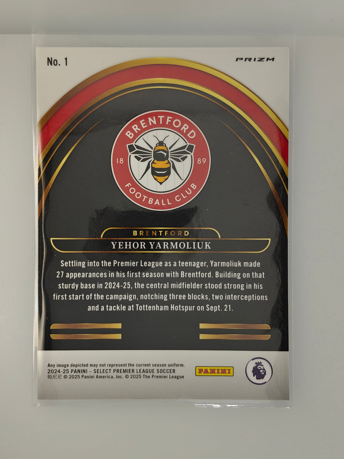 Yehor Yarmoliuk Future - Panini Select Premier League 24/25