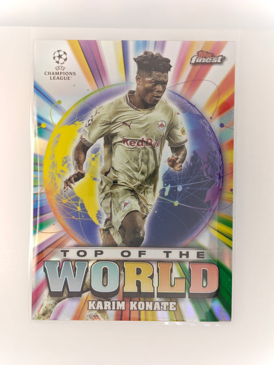 Karim Konate Top of the world - Topps Finest 24/25