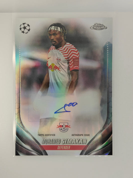 Mohamed Simakan auto - Topps Chrome 23/24