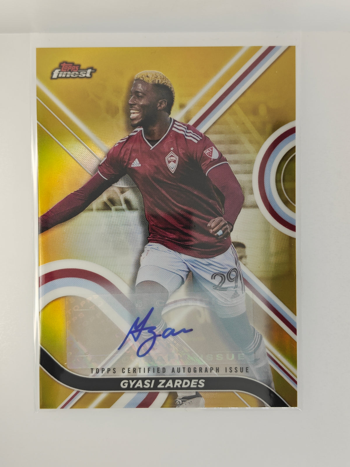 Gyasi Zardes auto /50 - Topps Chrome Mls 22/23