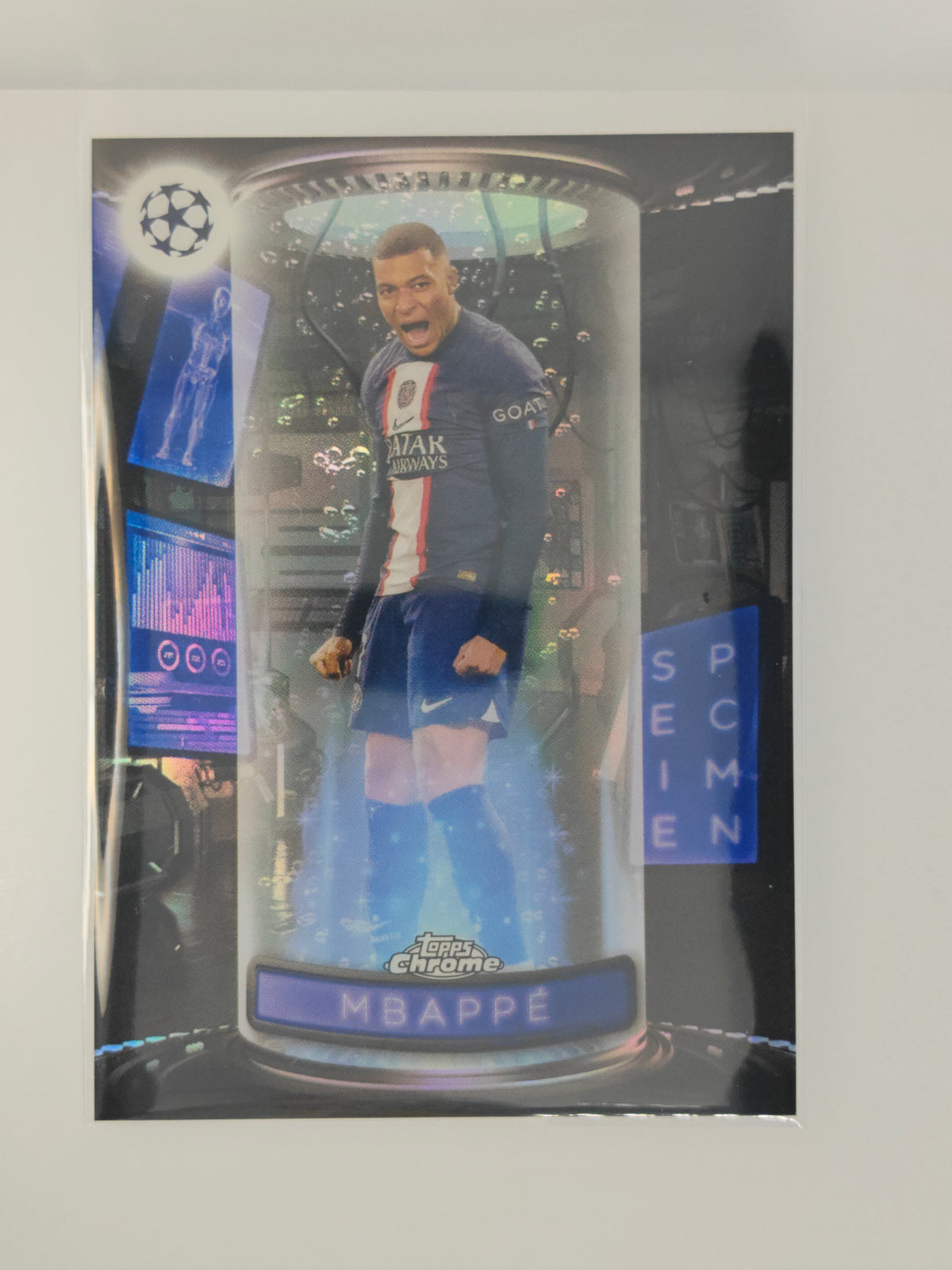Kylian Mbappe Specimen - Topps Chrome 22/23