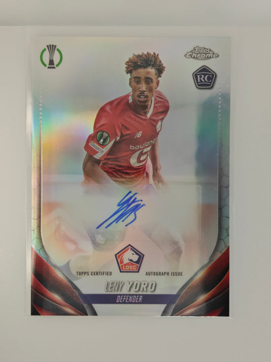 Lenny Yoro auto RC - Topps Chrome 23/24