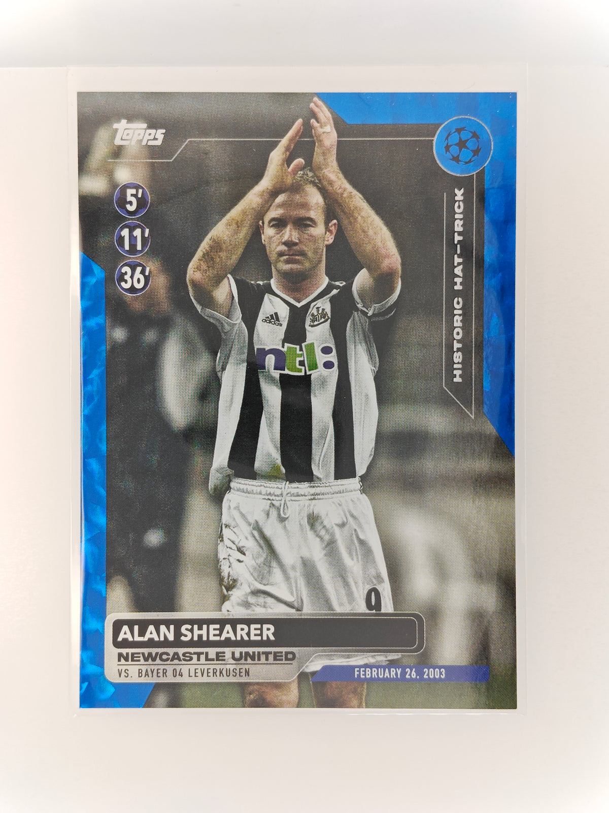 Alan Shearer /99 historic hat-trick - Topps Flagship 23/24
