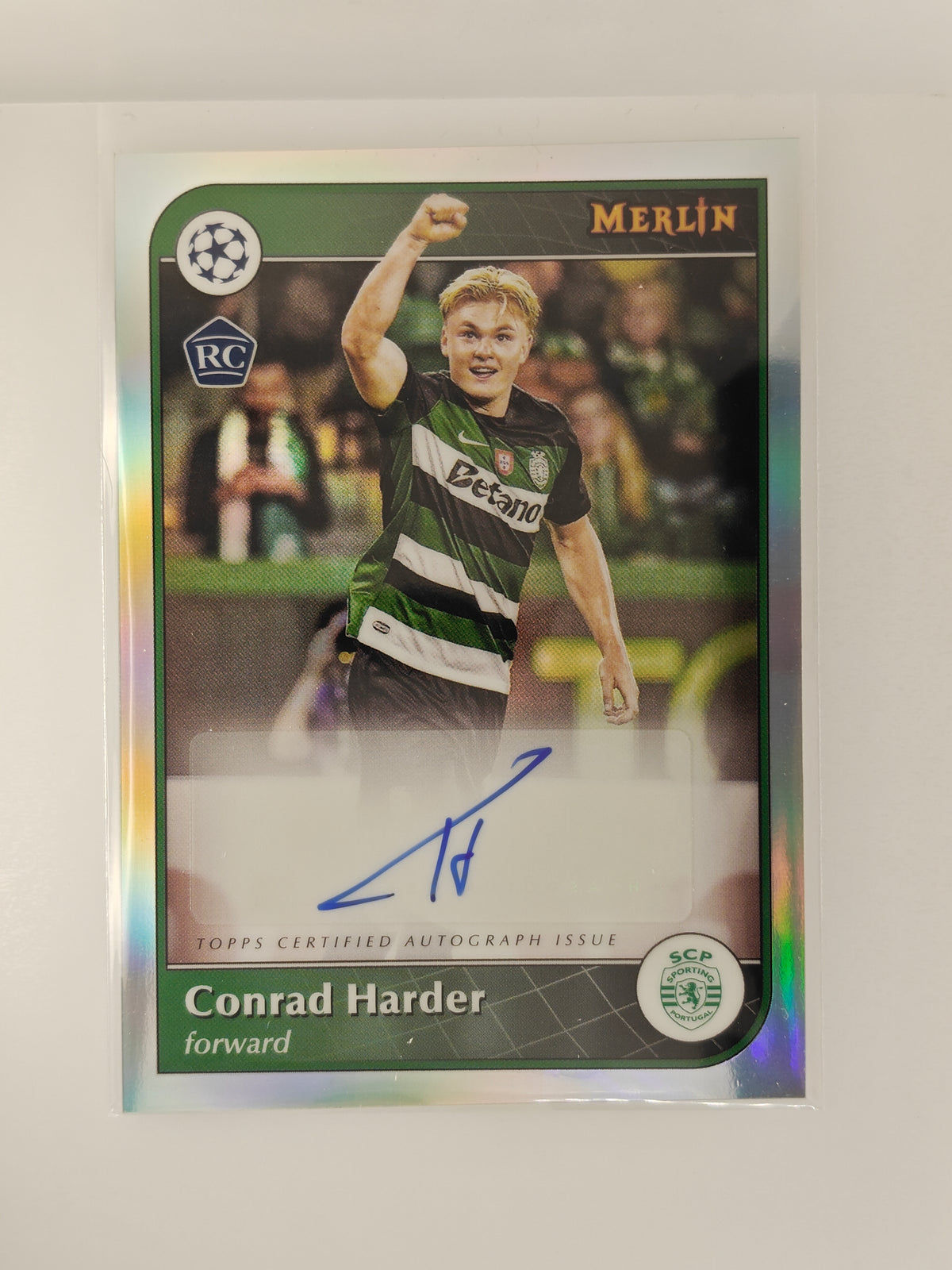 Conrad Harder auto RC - Topps Merlin 24/25