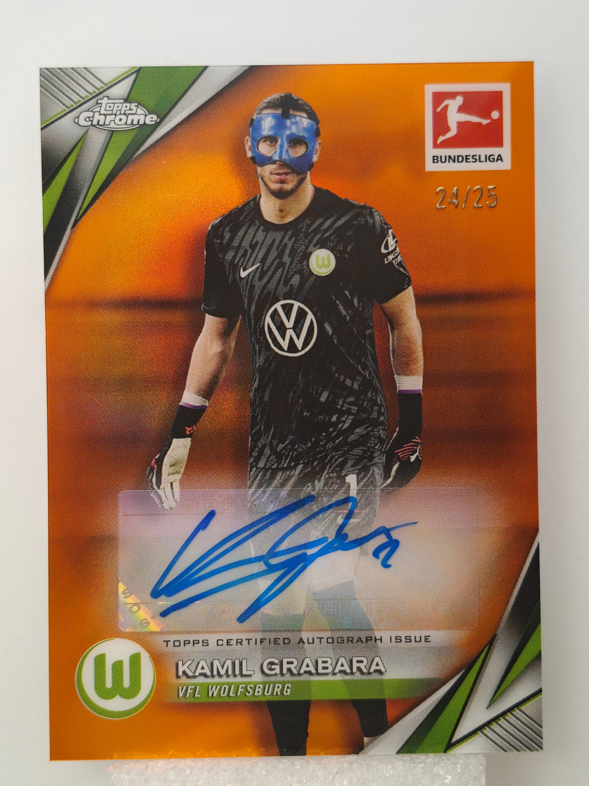 Kamil Grabara auto /25 - Topps Chrome Bundesliga 24/25