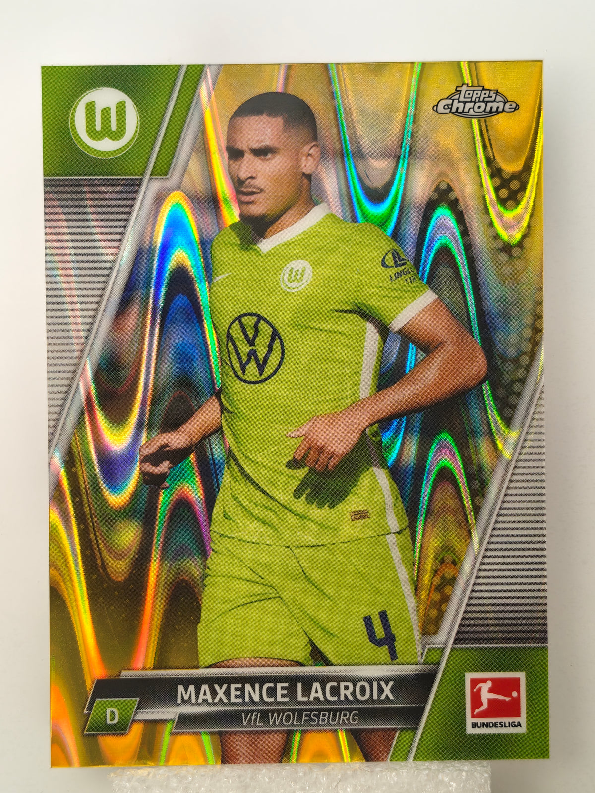 Maxence Lacroix gold lava - Topps Chrome Bundesliga 22/23