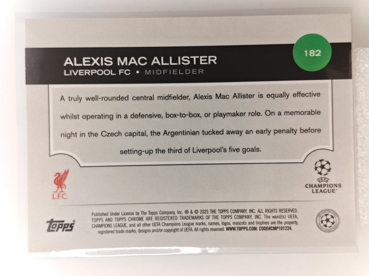 Alexis Mac Allister /150 - Topps Chrome 24/25