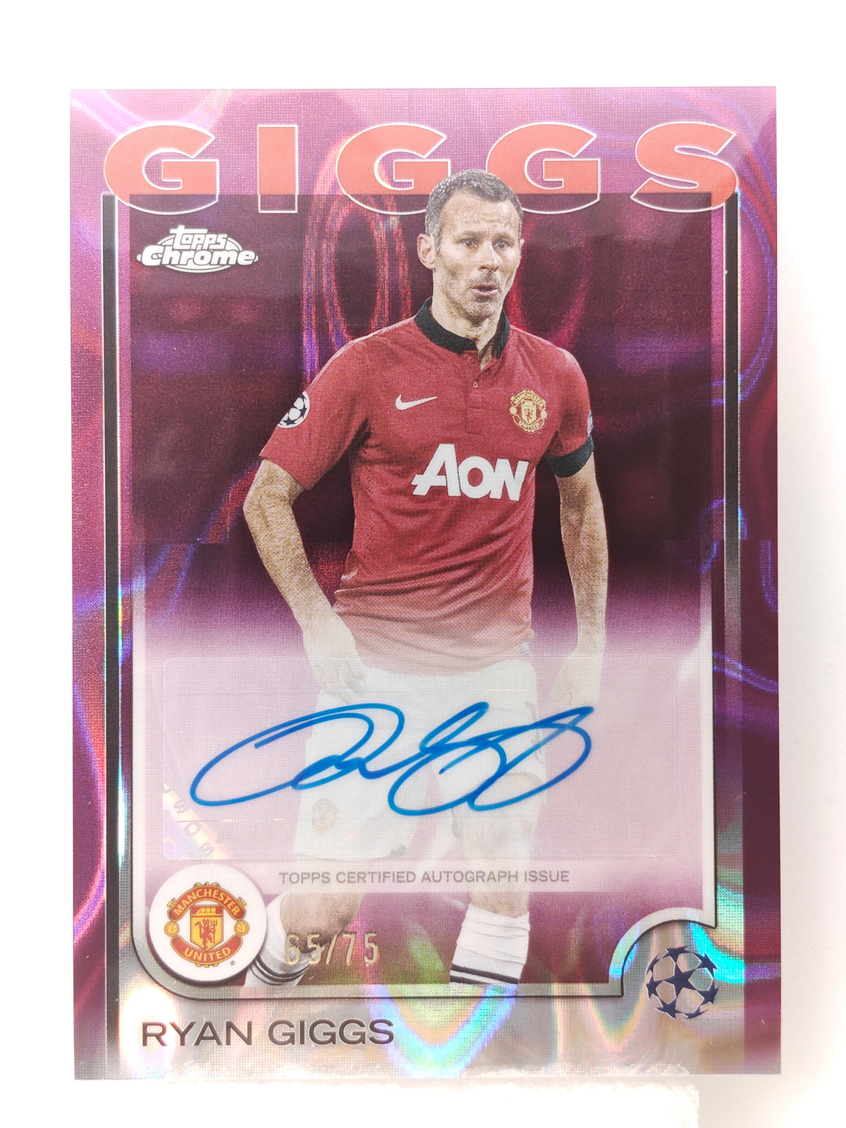 Ryan Giggs auto /75 - Topps Chrome 24/25