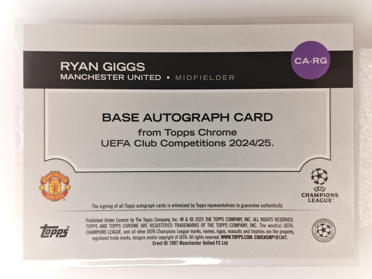Ryan Giggs auto /75 - Topps Chrome 24/25