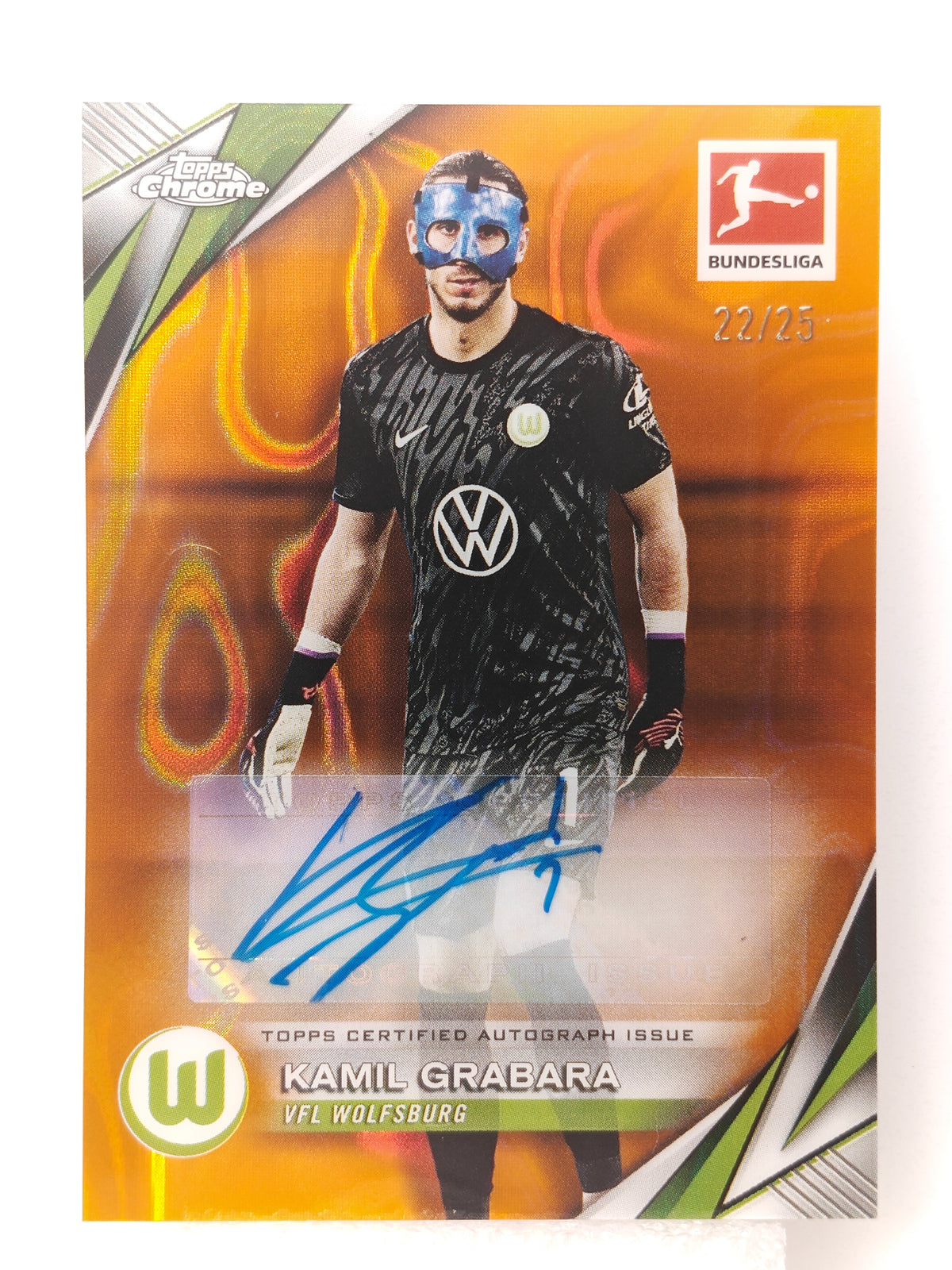 Kamil Grabara auto /25 - Topps Chrome Bundesliga 24/25