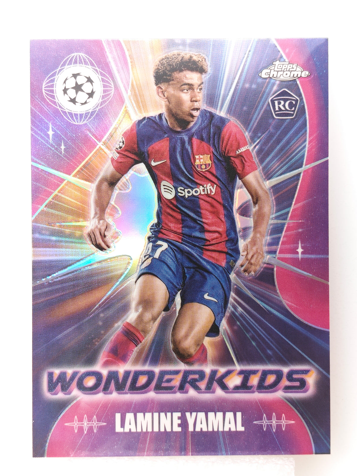 Lamine Yamal Wonderkids RC - Topps Chrome 23/24