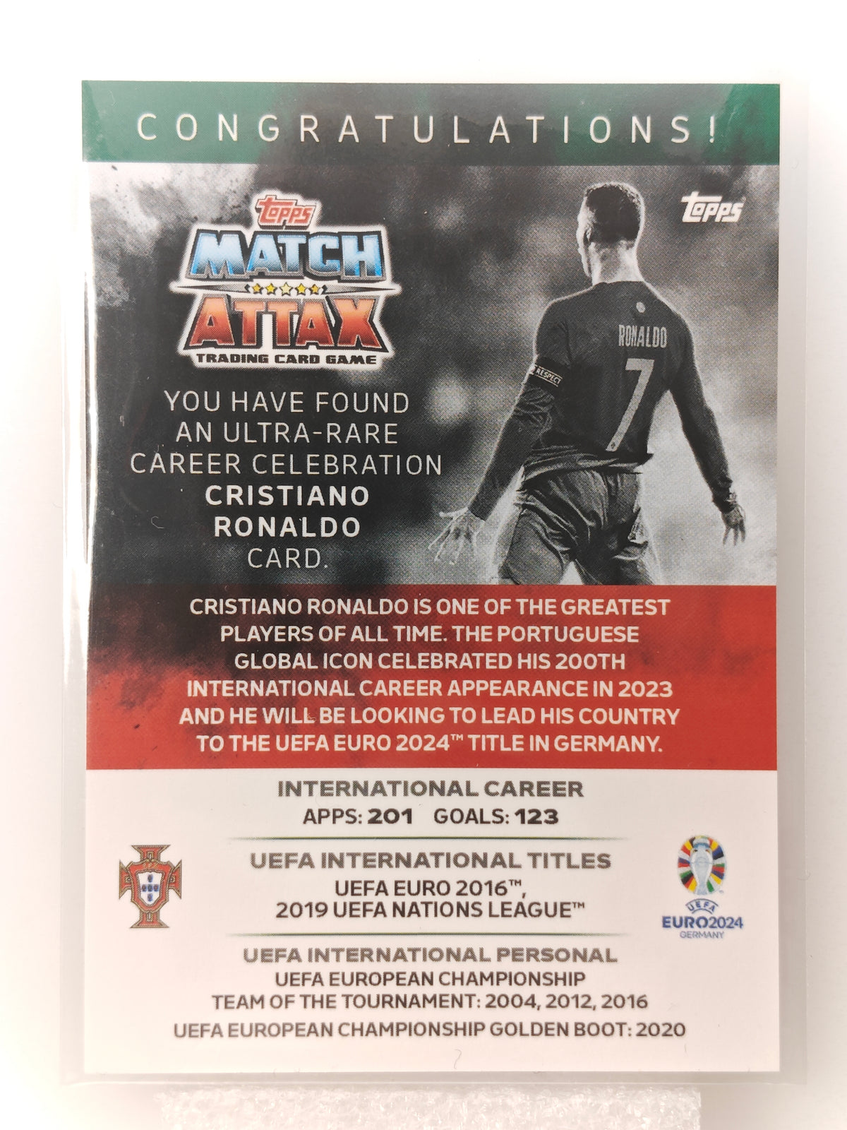 Cristiano Ronaldo The Siuuu - Topps Match Attax Euro 24