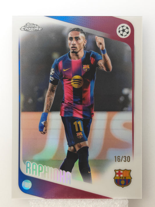 Raphinha /30 - Topps Chrome 25/26