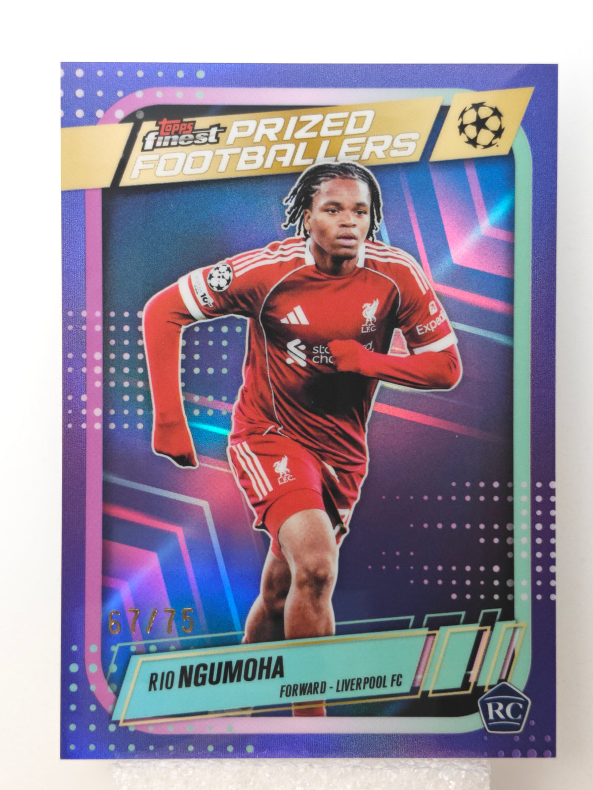 Rio Ngumoha /75 RC - Topps Finest 25/26