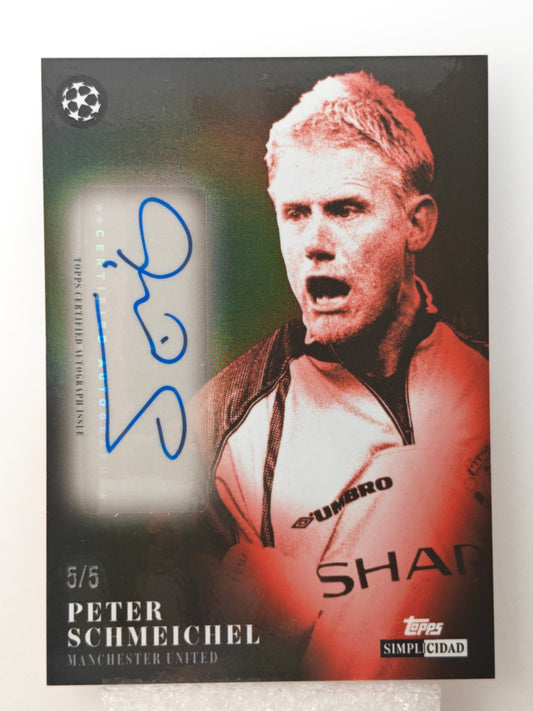 Peter Schmeichel auto 5/5 - Topps Simplicidad 25/26