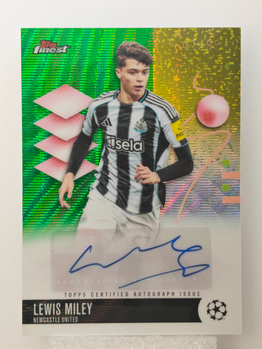 Lewis Miley auto /99 - Topps Finest 25/26