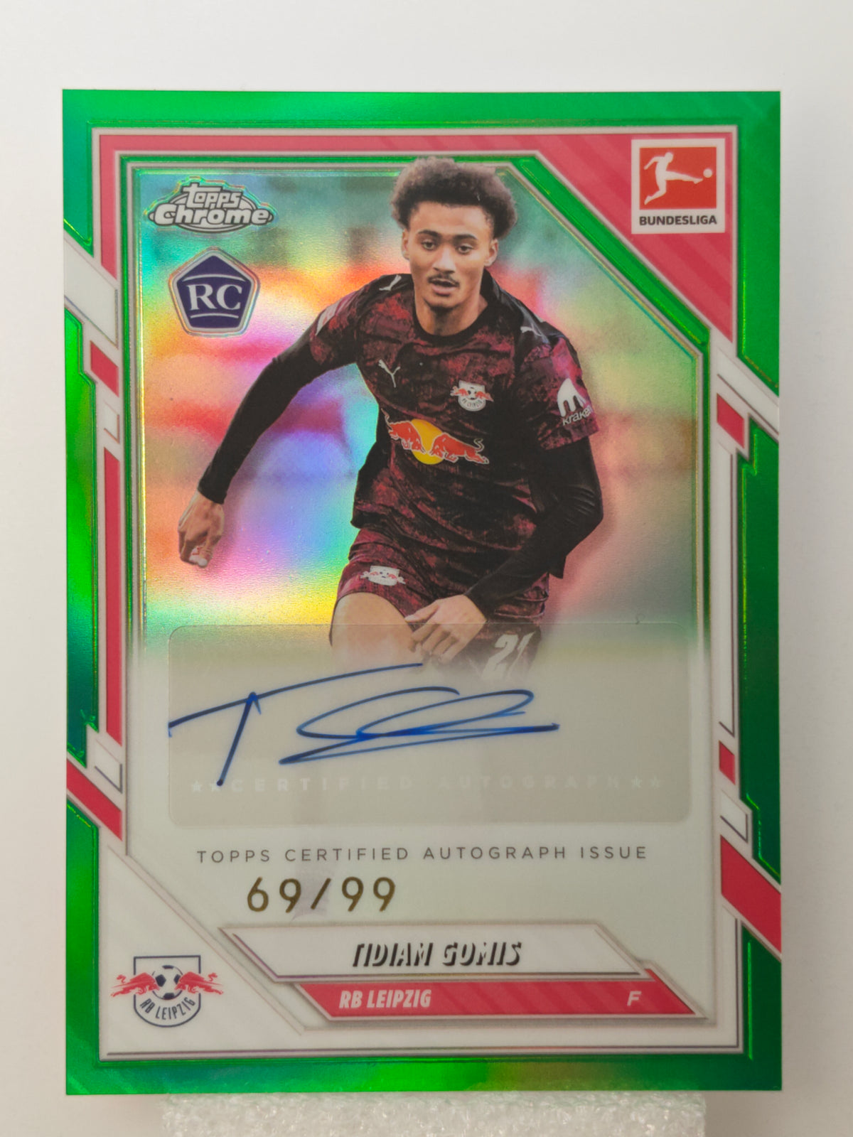 Tidiam Gomis auto /99 RC - Topps Chrome Bundesliga 25/26