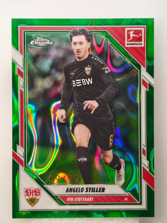 Angelo Stiller /99 - Topps Chrome Bundesliga 25/26