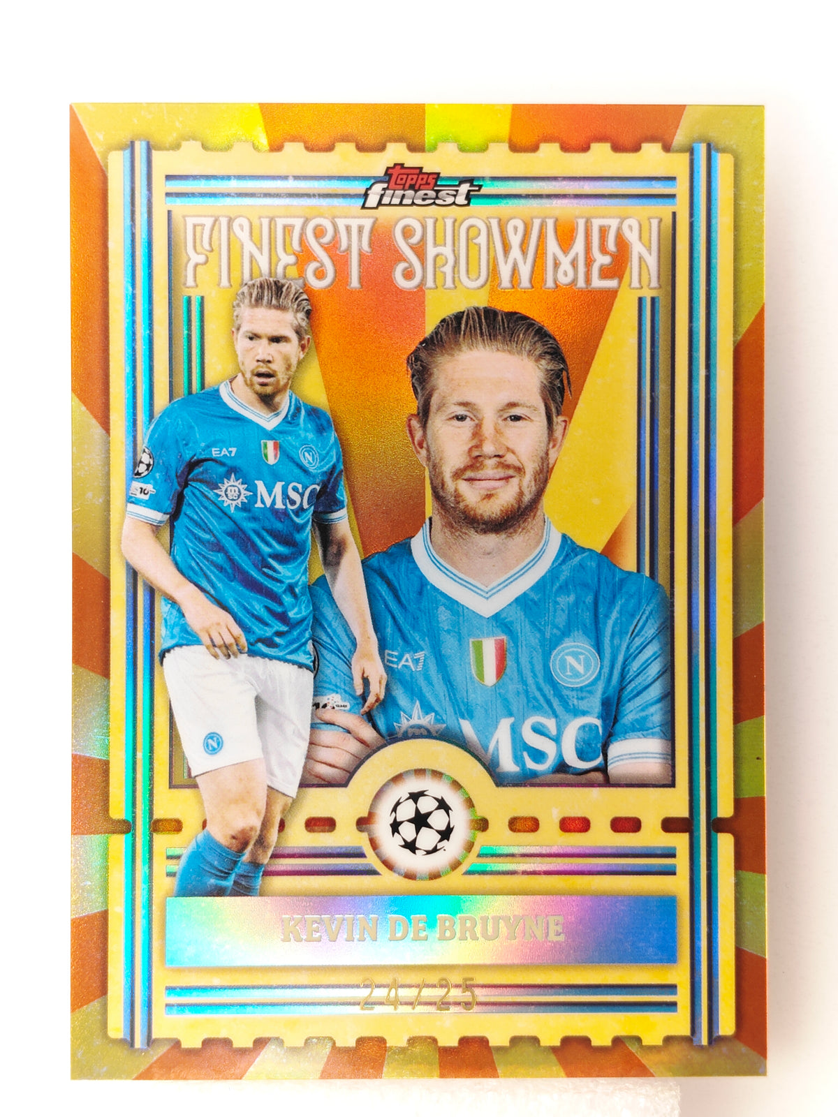 Kevin De Bruyne /25 Finest Showmen - Topps Finest 25/26