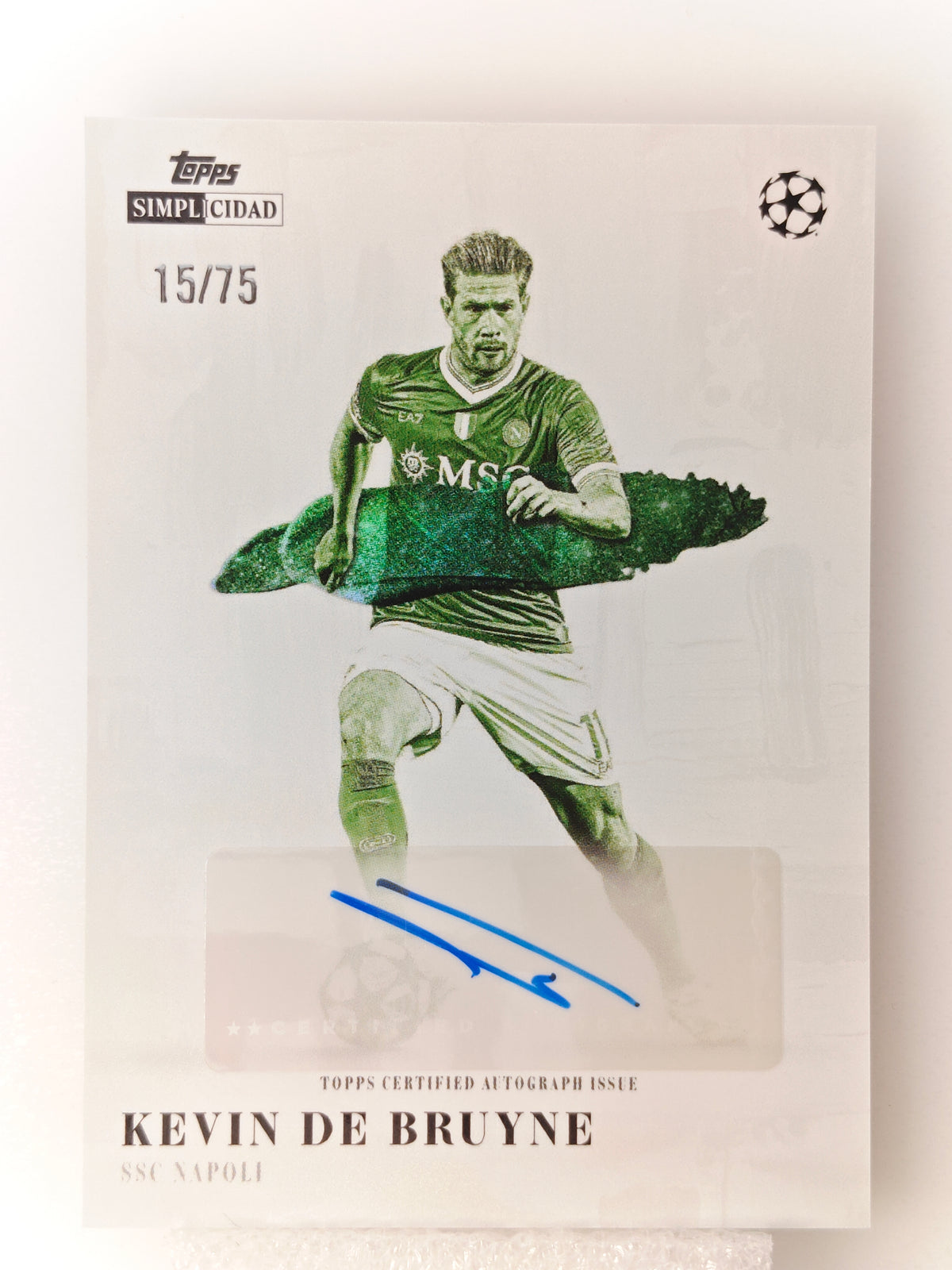 Kevin De Bruyne auto /75 - Topps Simplicidad 25/26