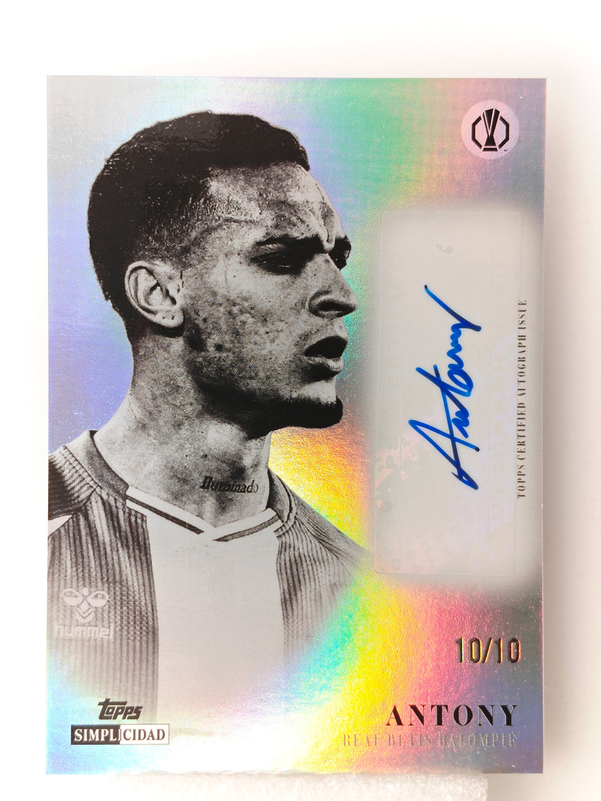 Antony auto 10/10 - Topps Simplicidad 25/26