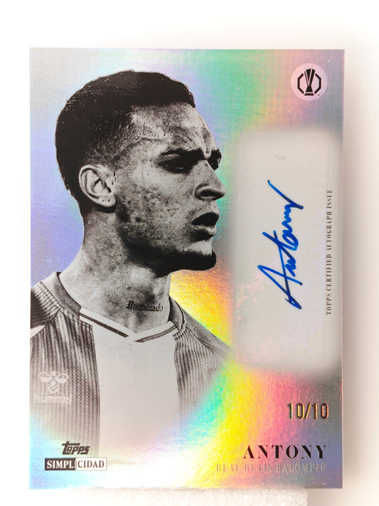 Antony auto 10/10 - Topps Simplicidad 25/26