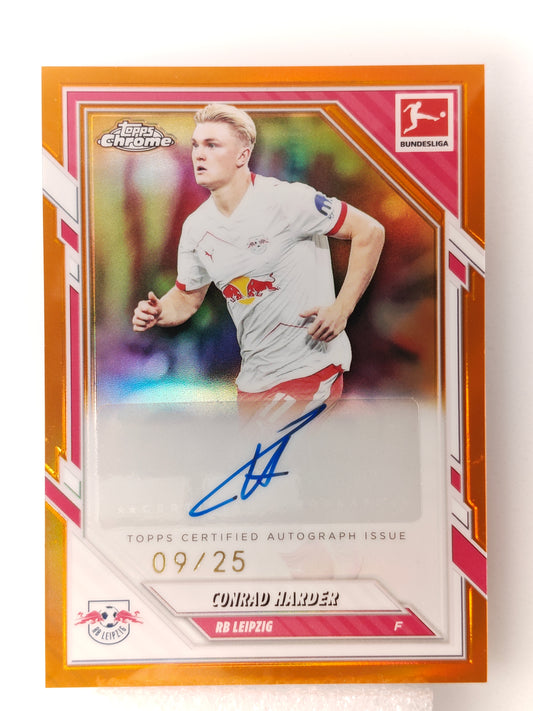 Conrad Harder auto /25 - Topps Chrome Bundesliga 25/26