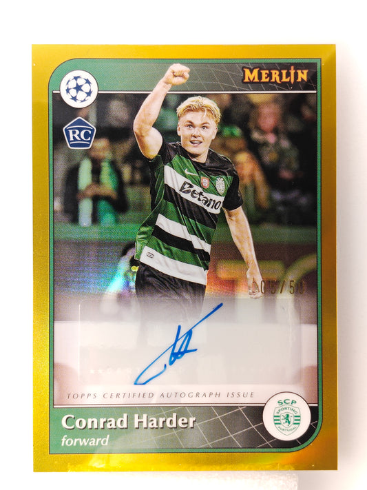 Conrad Harder auto /50 RC - Topps Chrome 24/25
