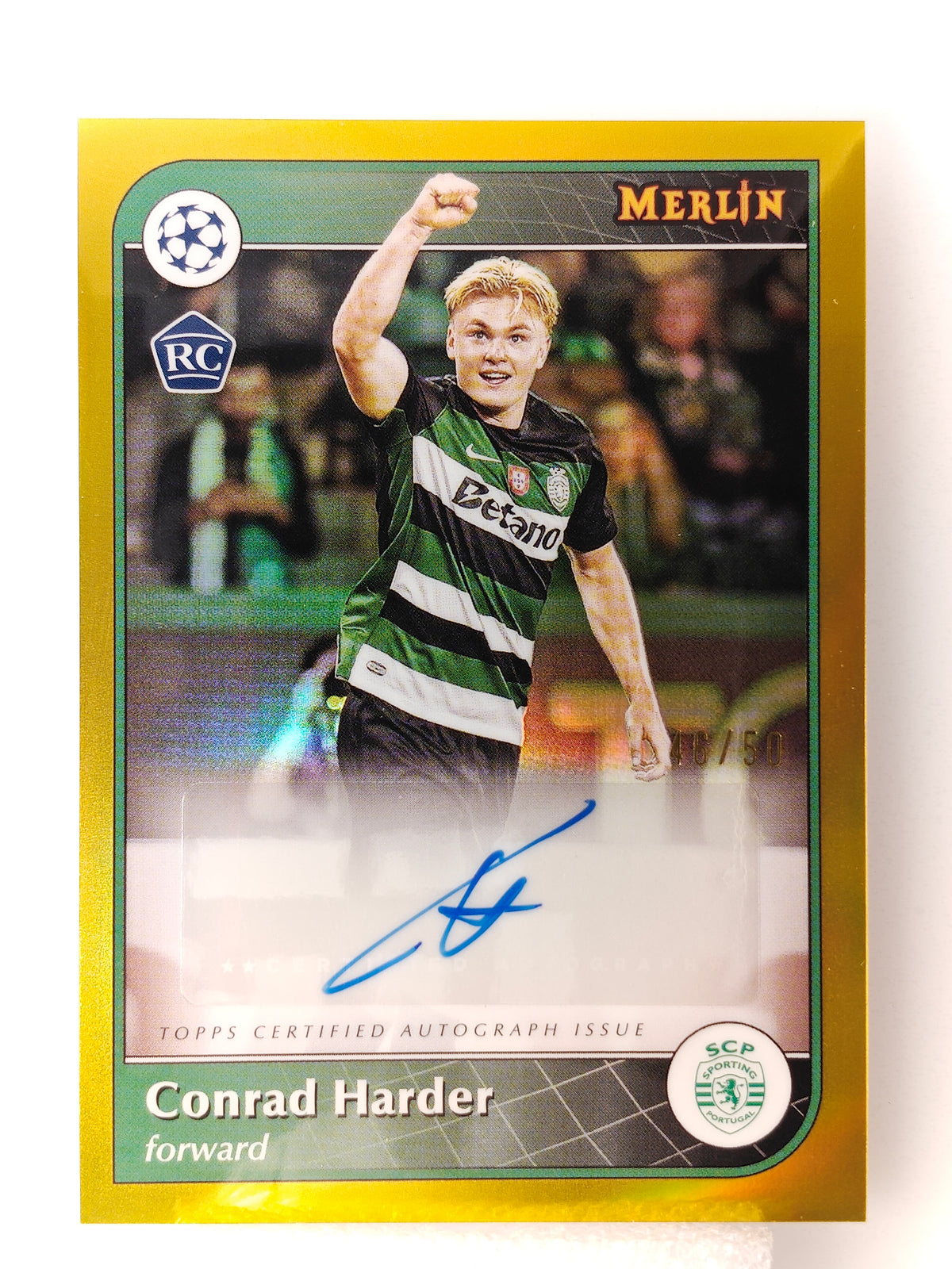 Conrad Harder auto /50 RC - Topps Chrome 24/25