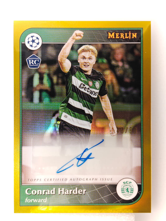 Conrad Harder auto /50 RC - Topps Chrome 24/25