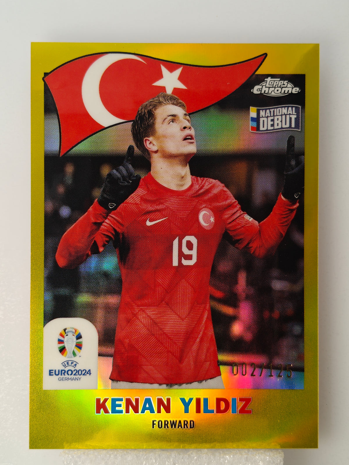 Kenan Yildiz /125 national debut - Topps Chrome Euro 24