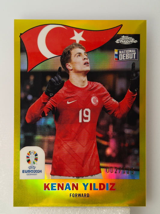 Kenan Yildiz /125 national debut - Topps Chrome Euro 24