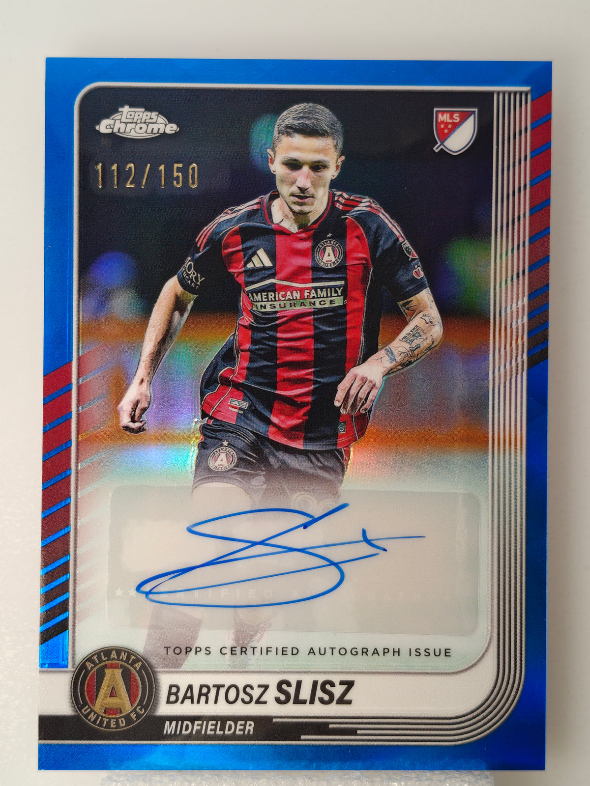 Bartosz Slisz auto /150 - Topps Chrome Mls 25/26