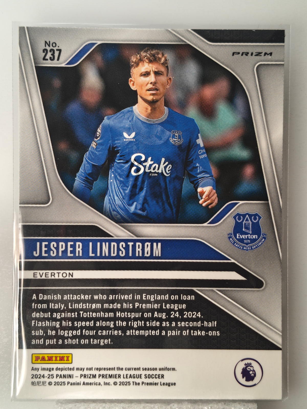 Jesper Lindstøm checkerboard - Panini Prizm Premier League 24/25