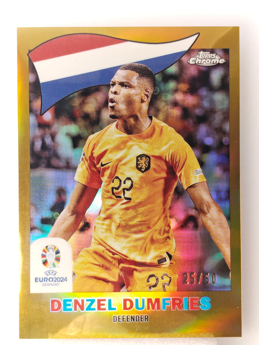 Denzel Dumfries /50 1960 - Topps chrome euro 23/24