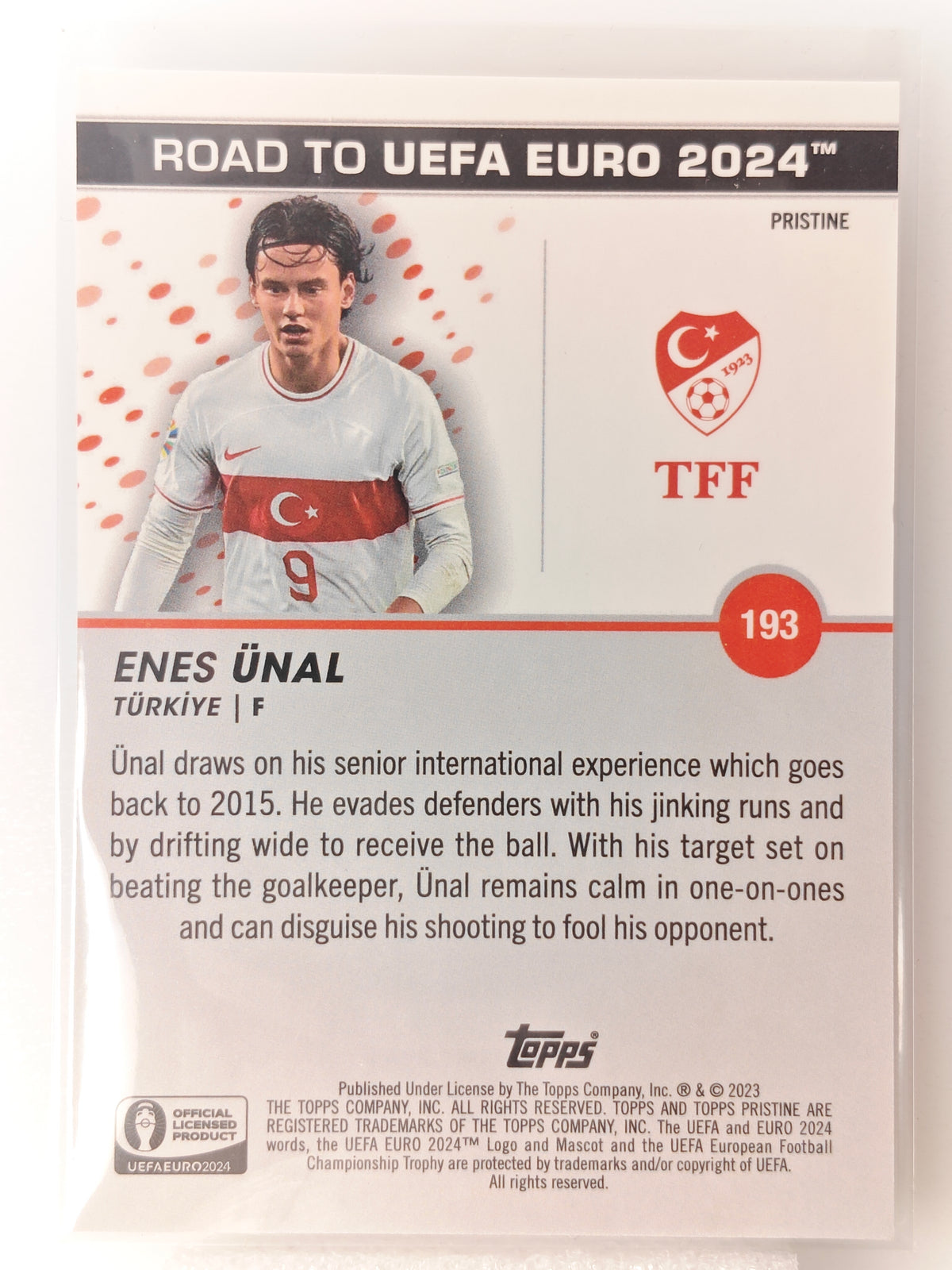 Enes Ünal /75 - Topps Pristine