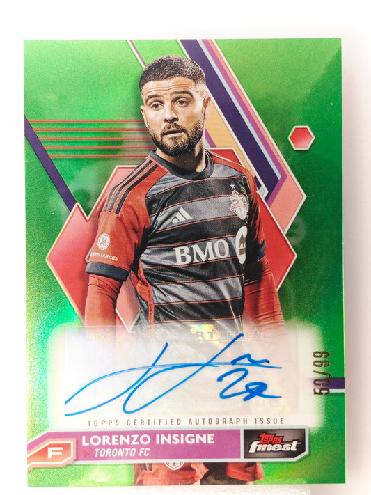 Lorenzo Insigne auto /99 - Topps Chrome Mls 23/24