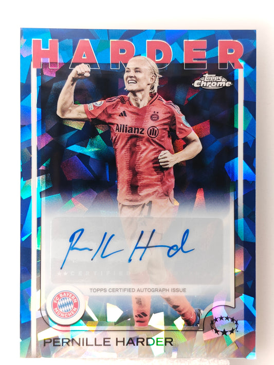 Pernille Harder auto - Topps Sapphire 24/25