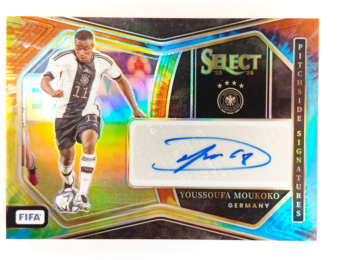 Youssoufa Moukoko auto 1/25 - Panini Select Fifa 23/24