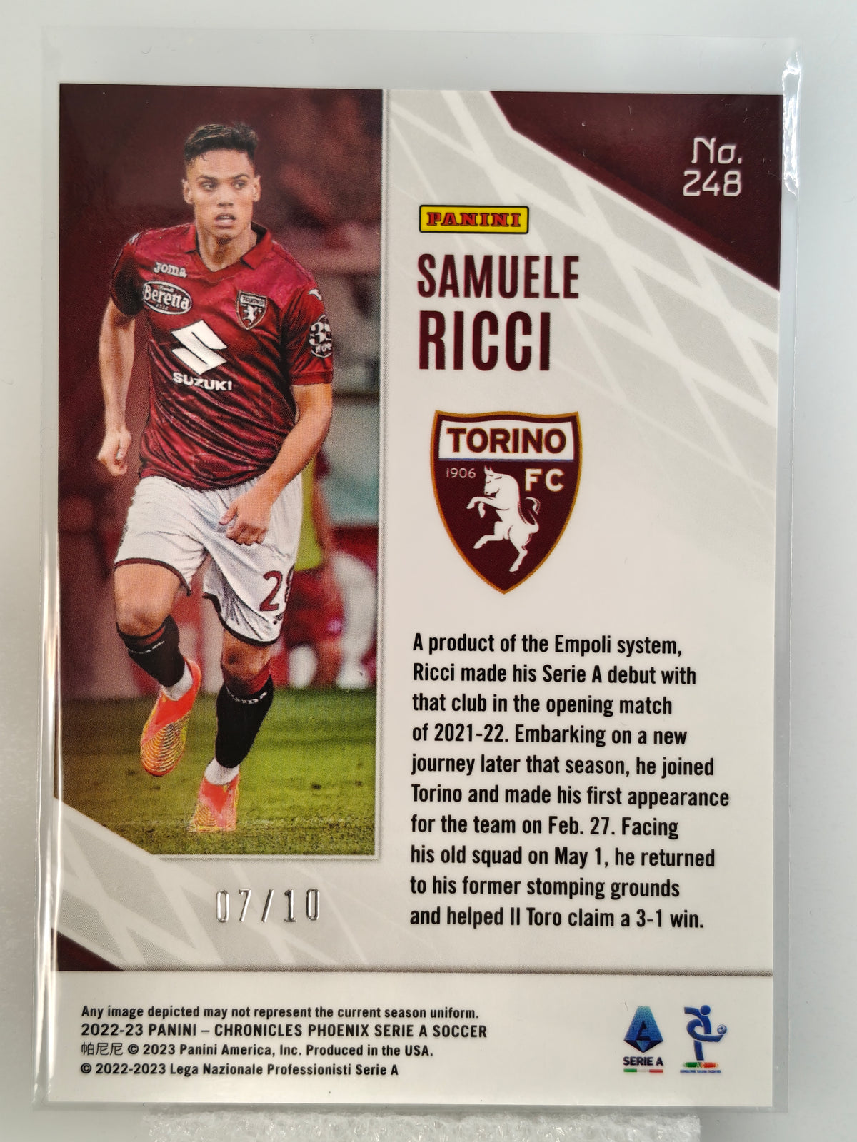Samuele Ricci /10 - Panini Chronicles 22/23