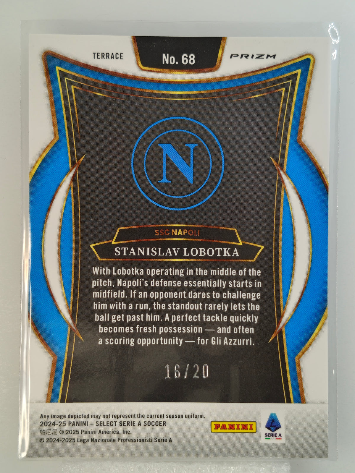 Stanislav Lobotka /20 - Panini Select Serie A 24/25