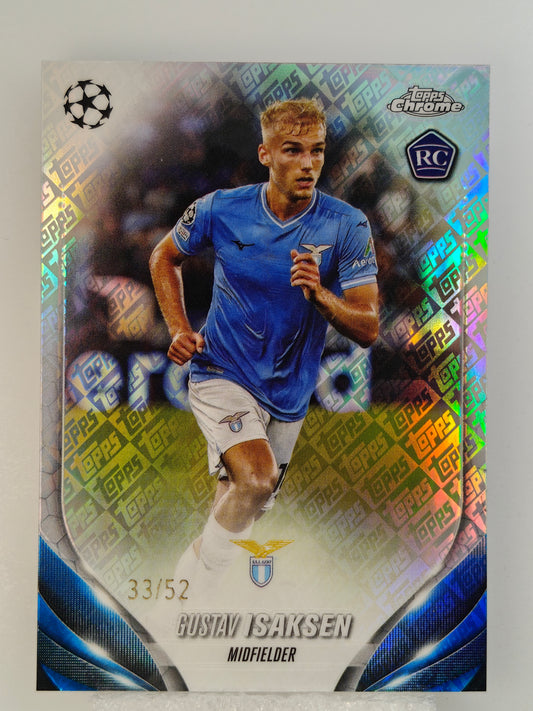 Gustav Isaksen /52 RC - Topps Chrome 23/24
