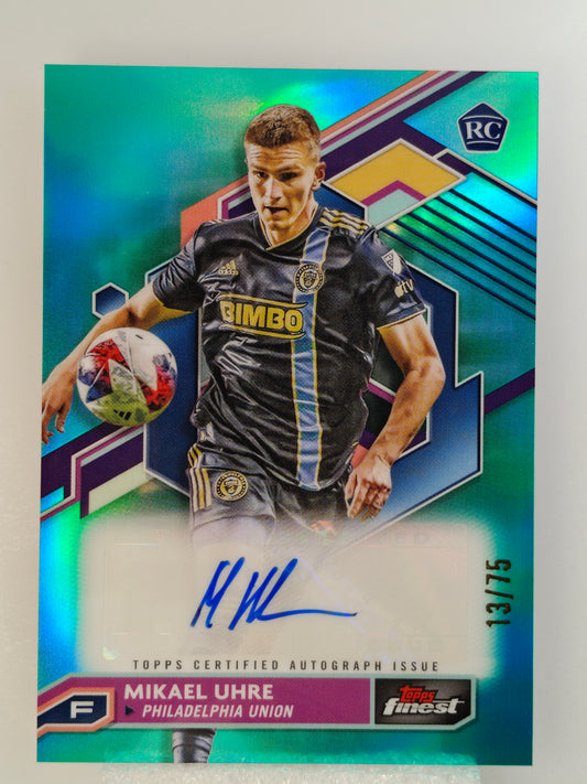 Mikael Uhre auto /75 RC - Topps Finest MLS 23/24