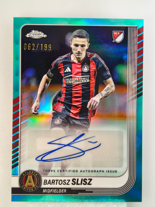 Bartosz Slisz auto /199 - Topps Chrome Mls 25/26