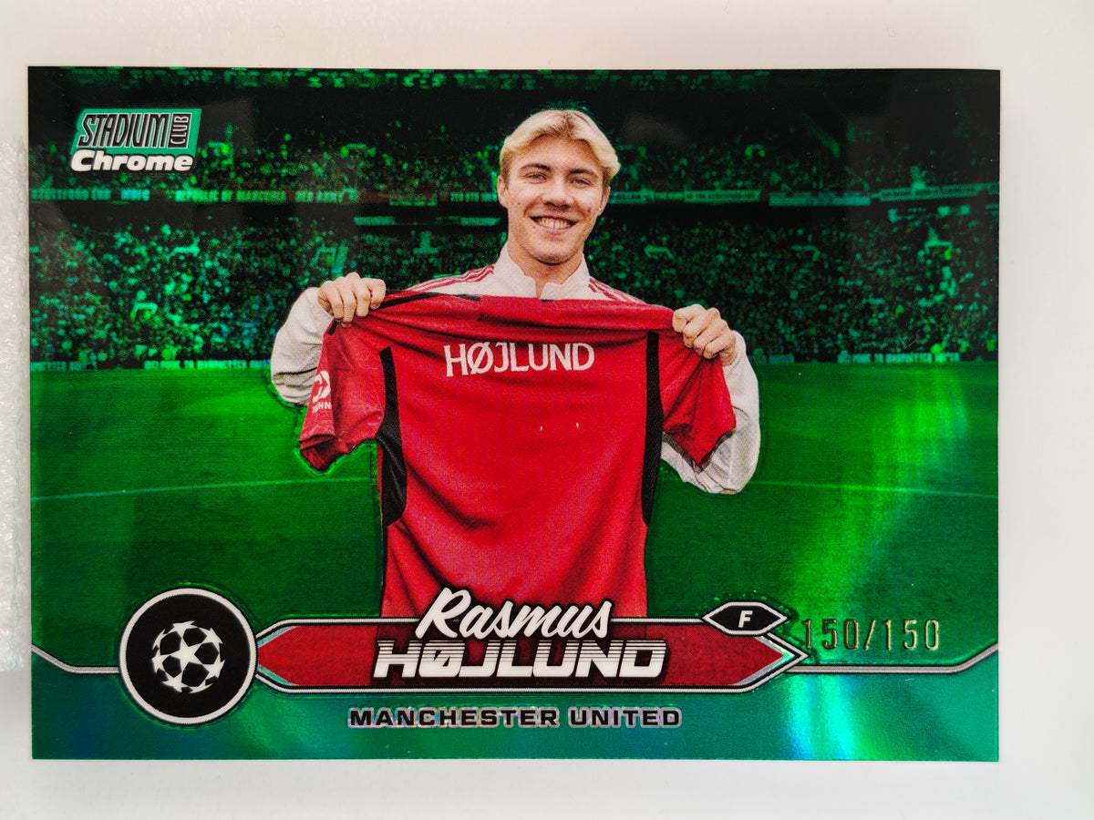 Rasmus Højlund /150 - Topps Stadium Chrome 23/24