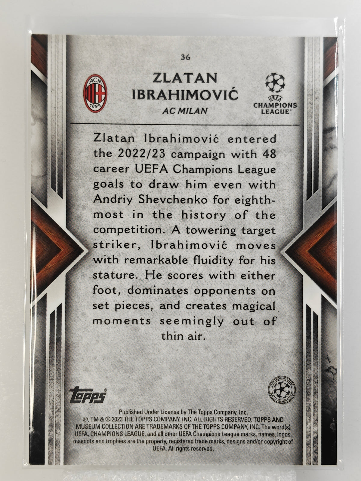 Zlatan Ibrahimovic - Topps Museum 22/23