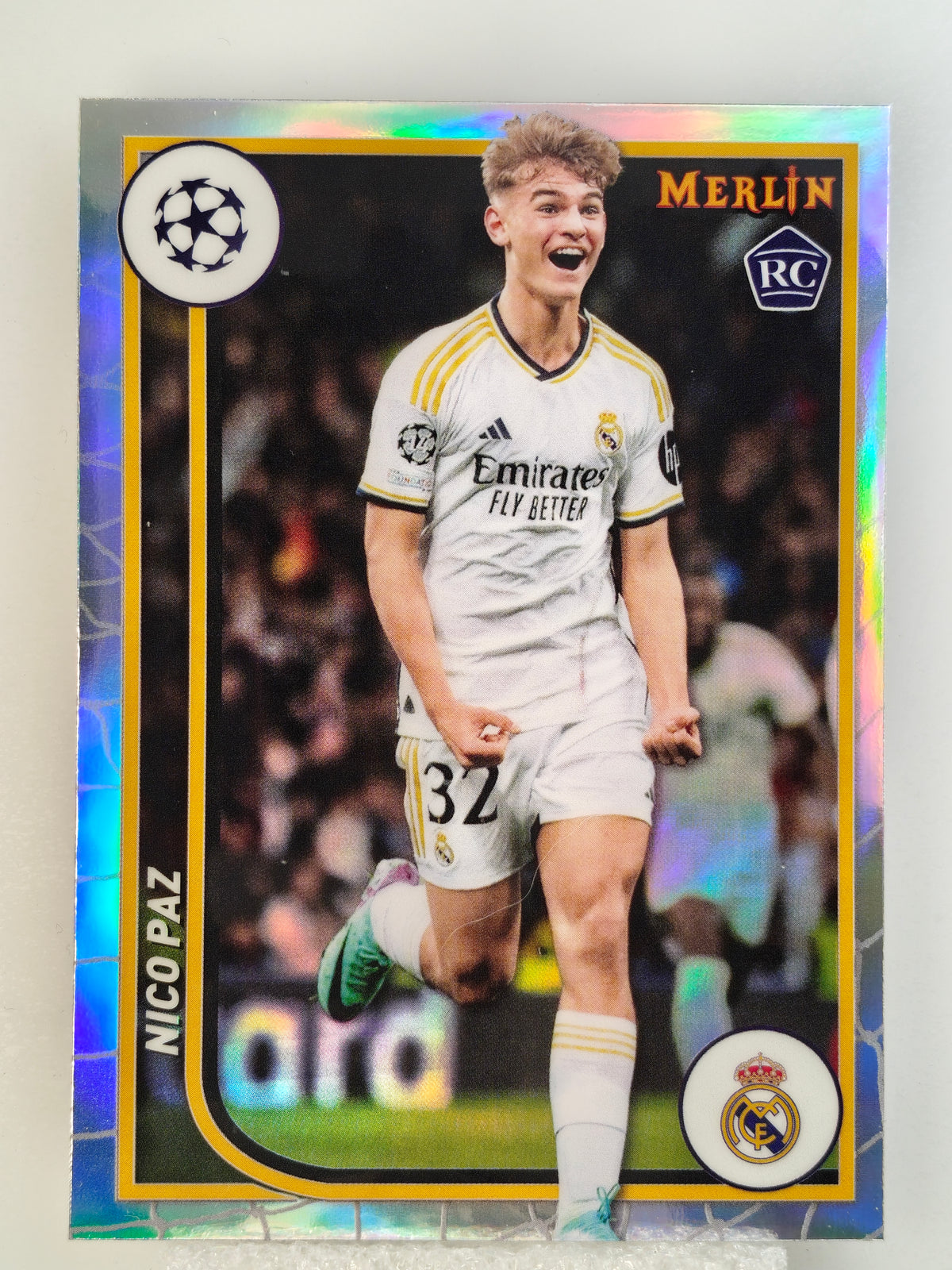 Nico Paz RC Refractor  - Topps Merlin 23/24