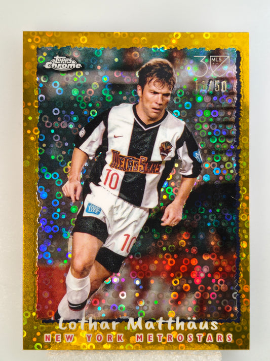 Lothar Matthaus /50 1995 - Topps Chrome MLS 25/26