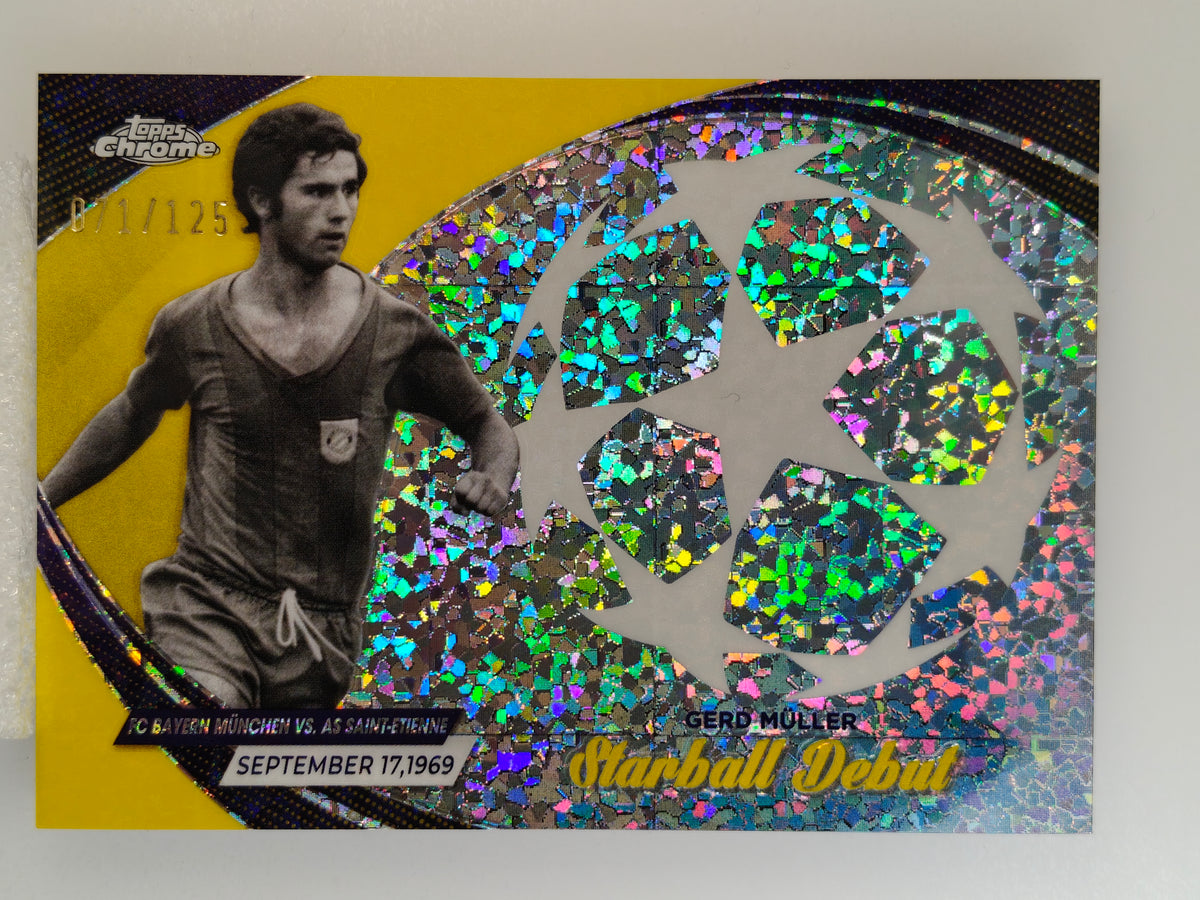 Gerd Muller /125 starball debut - Topps Chrome 23/24